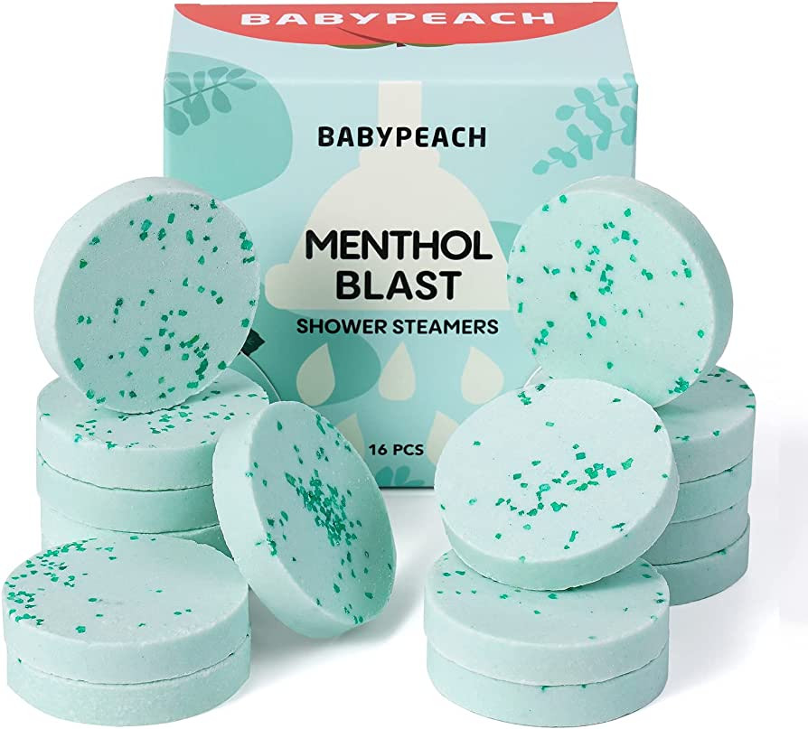 Baby Peach Menthol Blast Shower Steamers